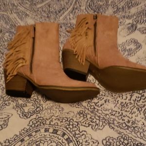 Brown ankle booties